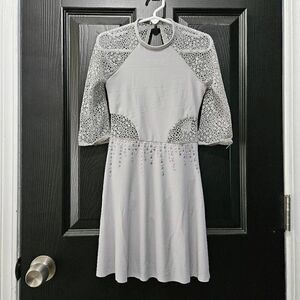 Weissman NWOT custom costume child small gray with rhinestones throughout lyrica